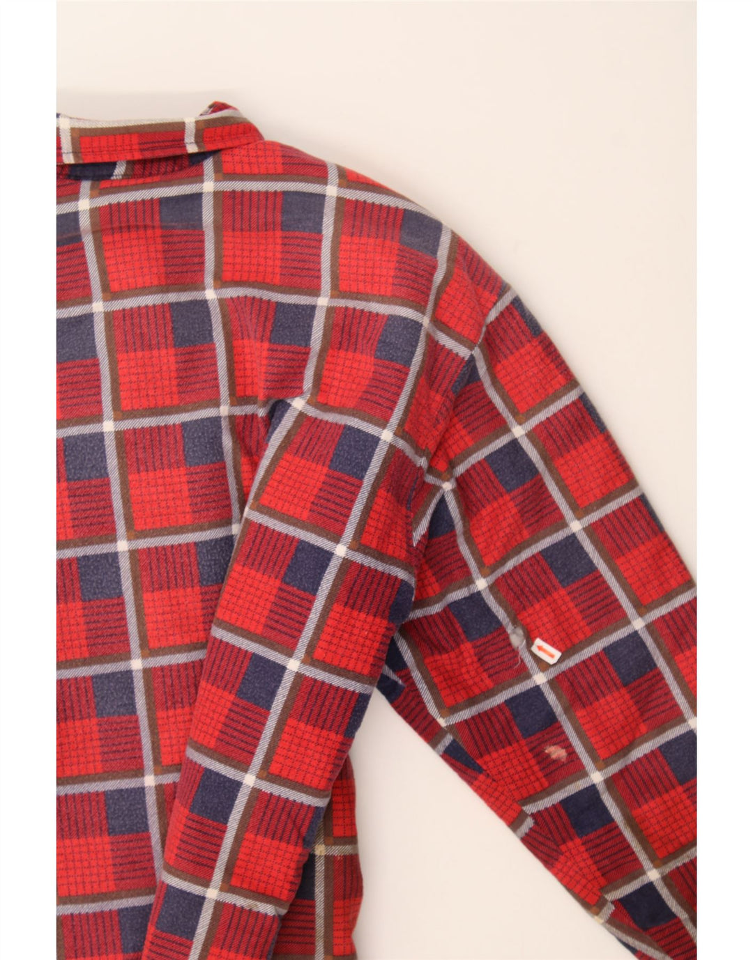 VINTAGE Mens Lumberjack Flannel Shirt Size 46/48 Small Red Check Vintage Vintage and Second-Hand Vintage from Messina Hembry 