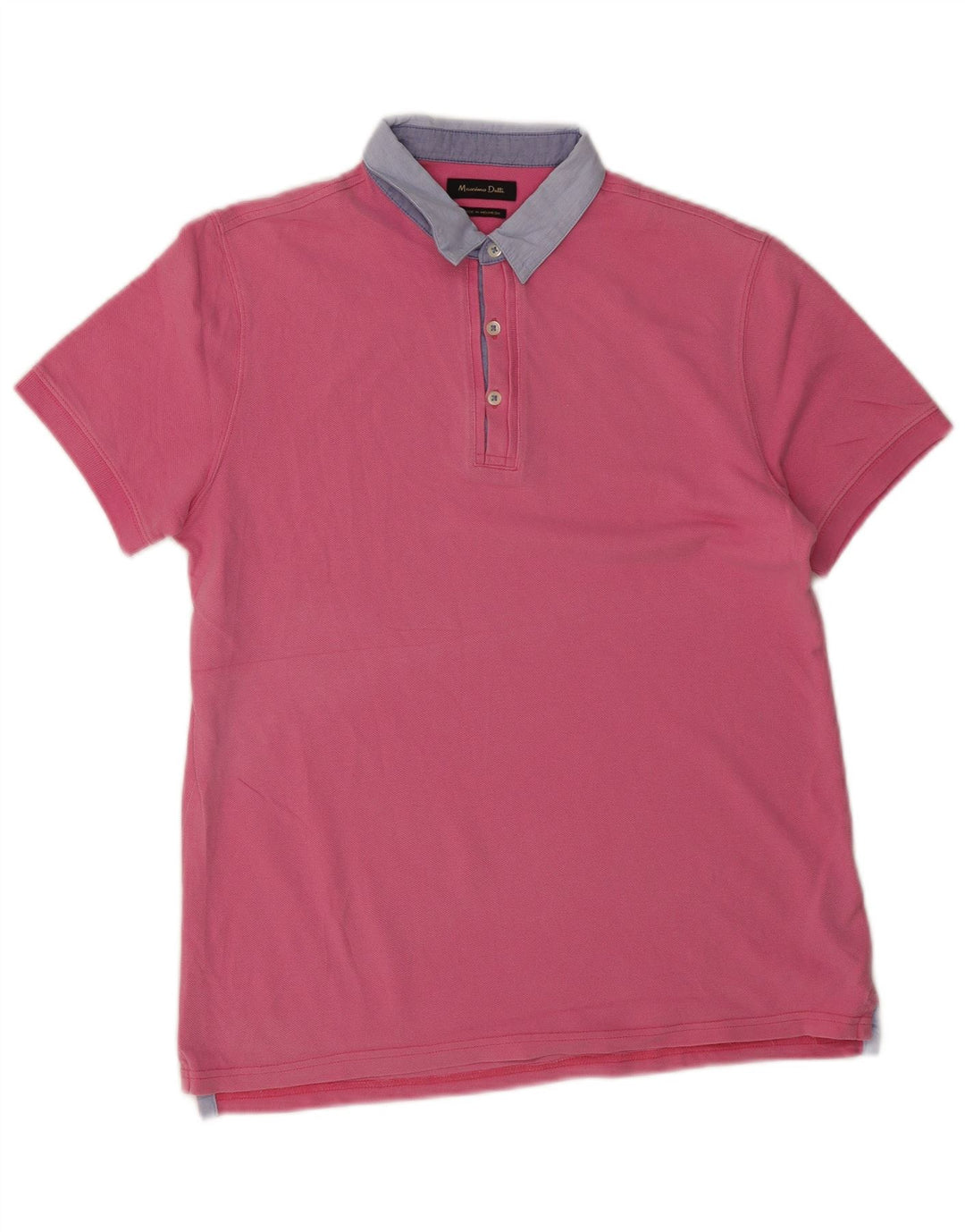 Massimo Dutti muška polo majica za ragbi, srednje ružičasti pamuk