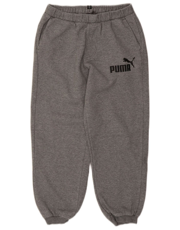 Puma Boys Graphic Trenirka Hlače Joggers 15-16 Years Gray Flected