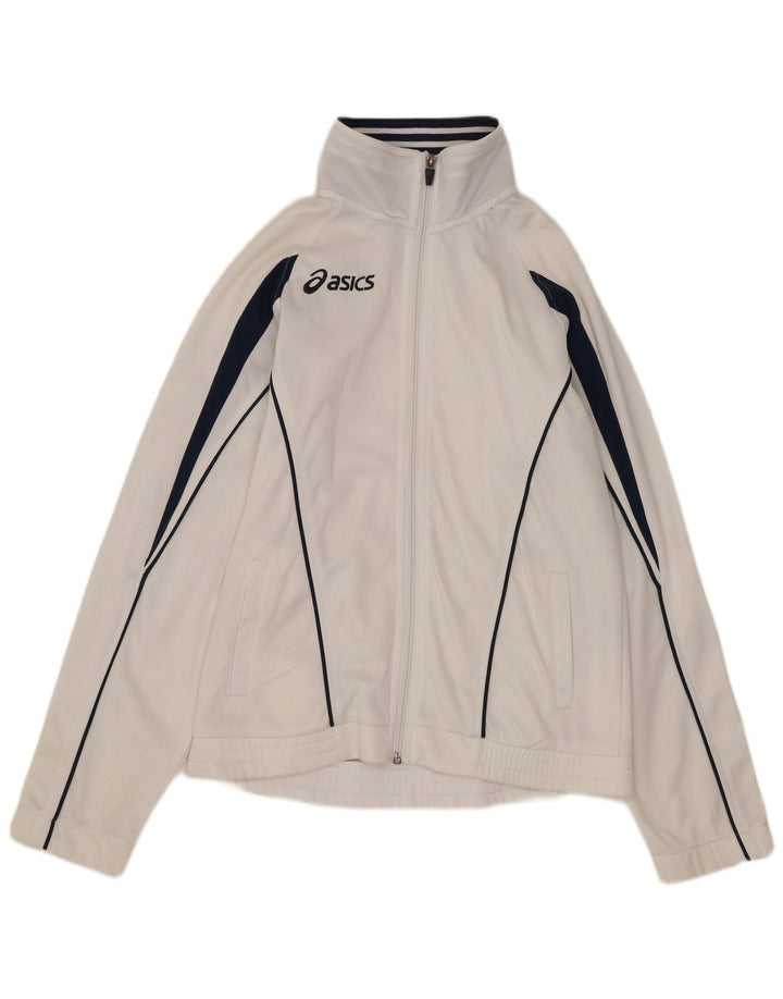 Asics ženska gornja jakna za trenirku UK 10 Small White Colourblock poliester