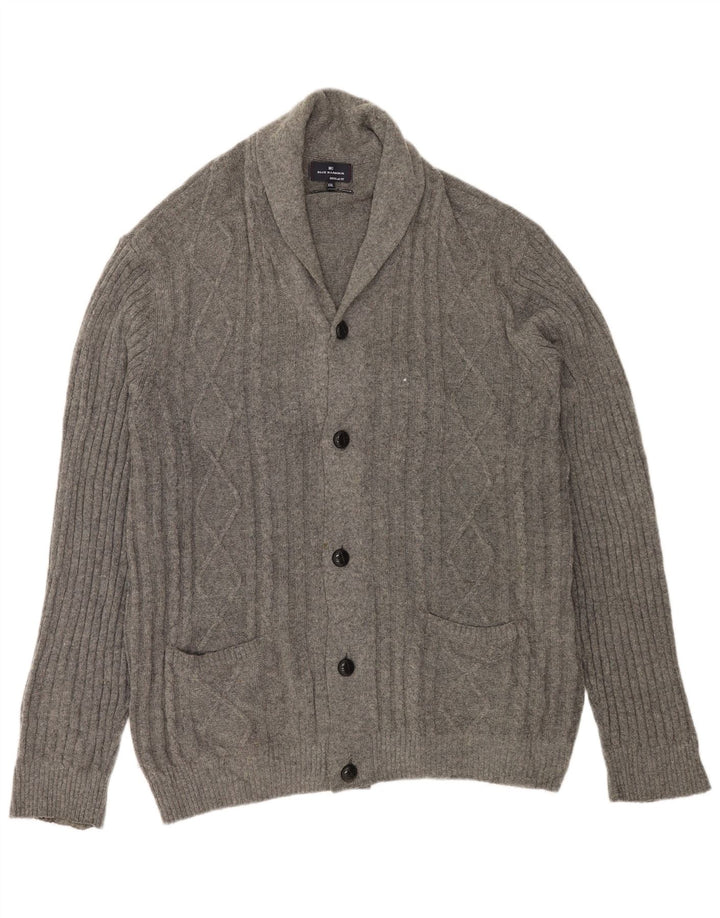 Marks & Spencer muški plavi Harbor kardigan pulover 2XL sivi s pjegama