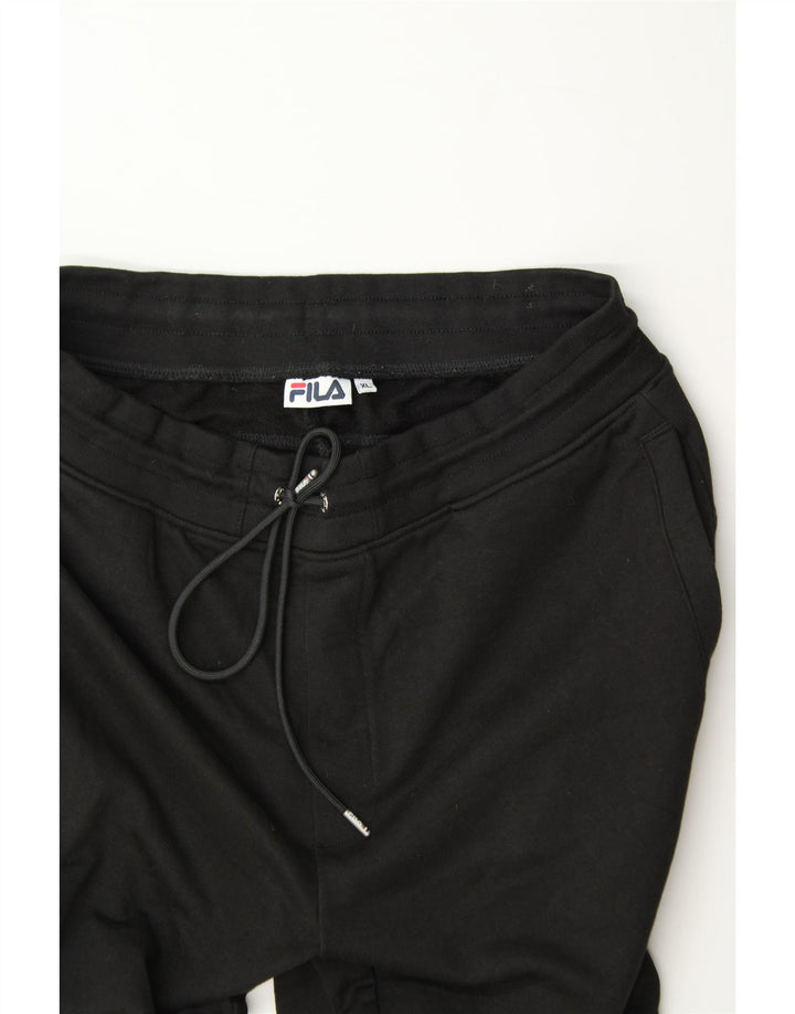 FILA Mens Tracksuit Trousers XL  Black Cotton Vintage Fila and Second-Hand Fila from Messina Hembry 