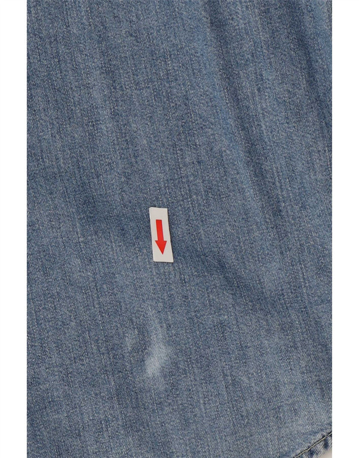 Wrangler muška Western traper majica mala plava pamučna