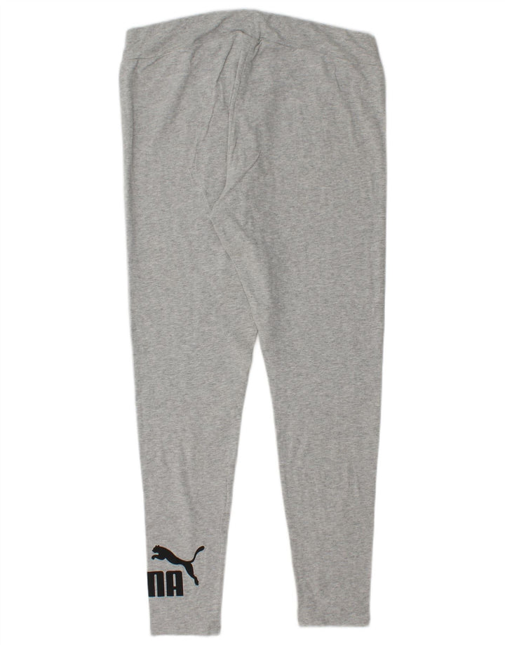 PUMA Womens Graphic Leggings UK 18 XL Grey