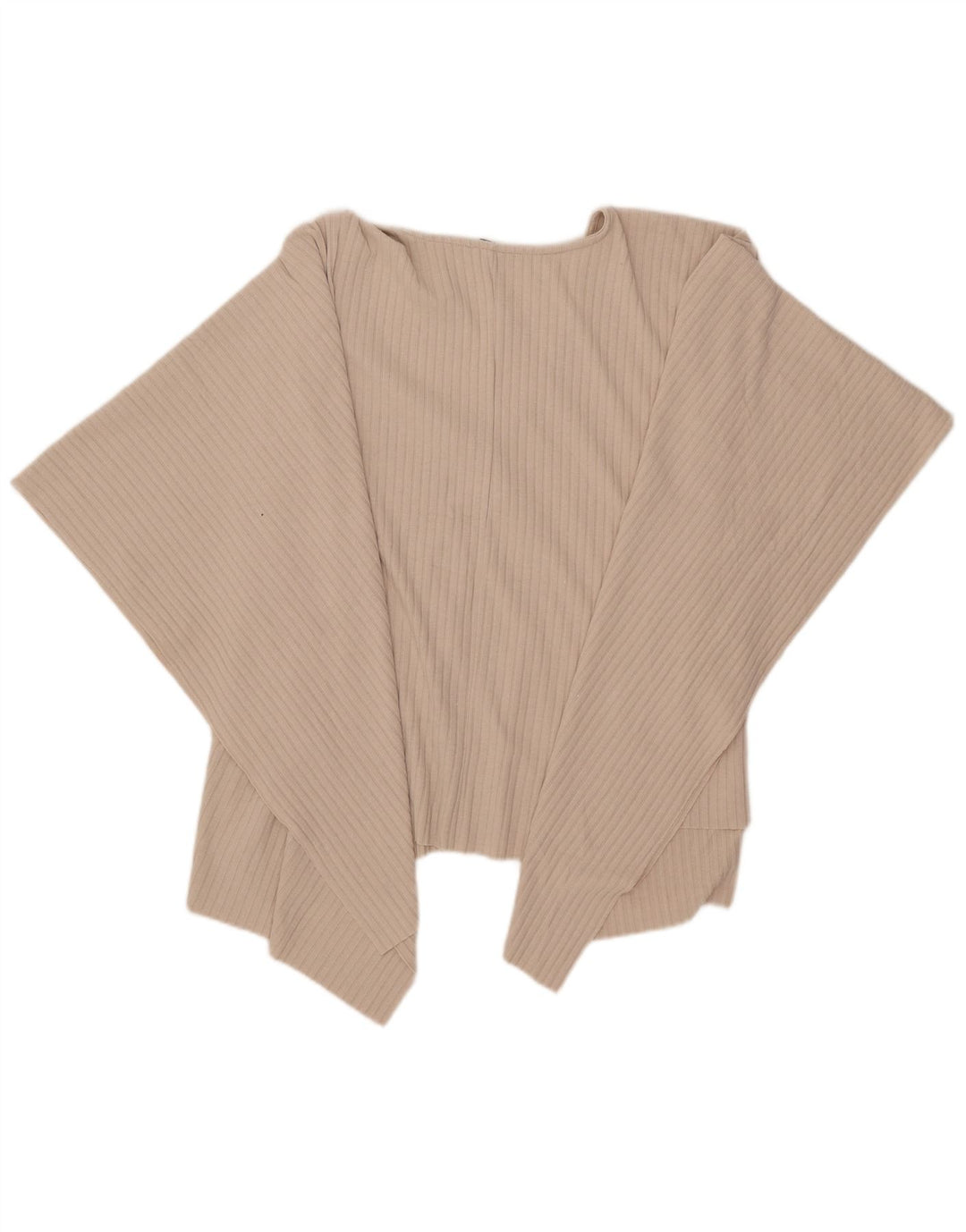 Zara ženska asimetrična pončo bluza Top jedna veličina, bež