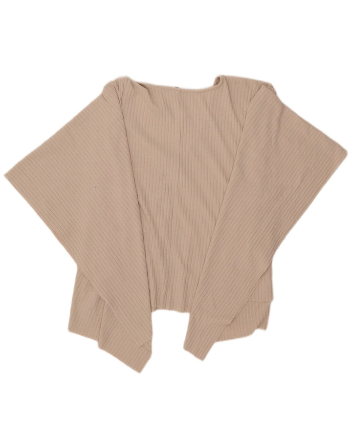 Zara ženska asimetrična pončo bluza Top jedna veličina, bež