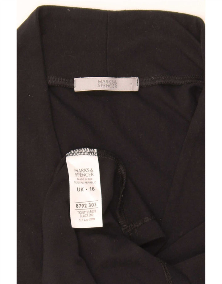 Marks & Spencer ženski prsluk UK 16 velika crna viskoza