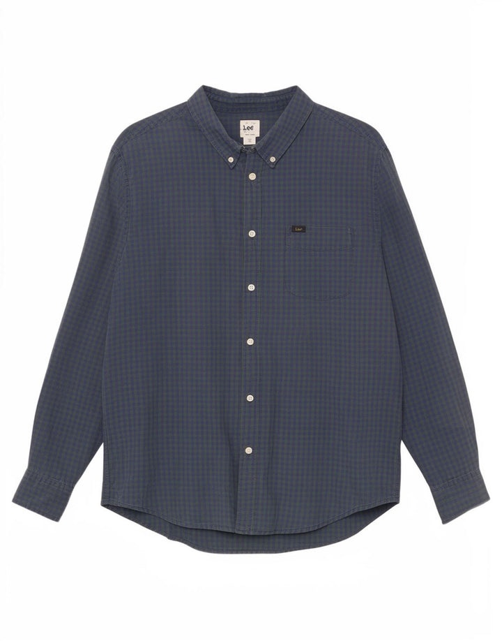 Lee muška karirana košulja klasičnog kroja XL Green Gingham
