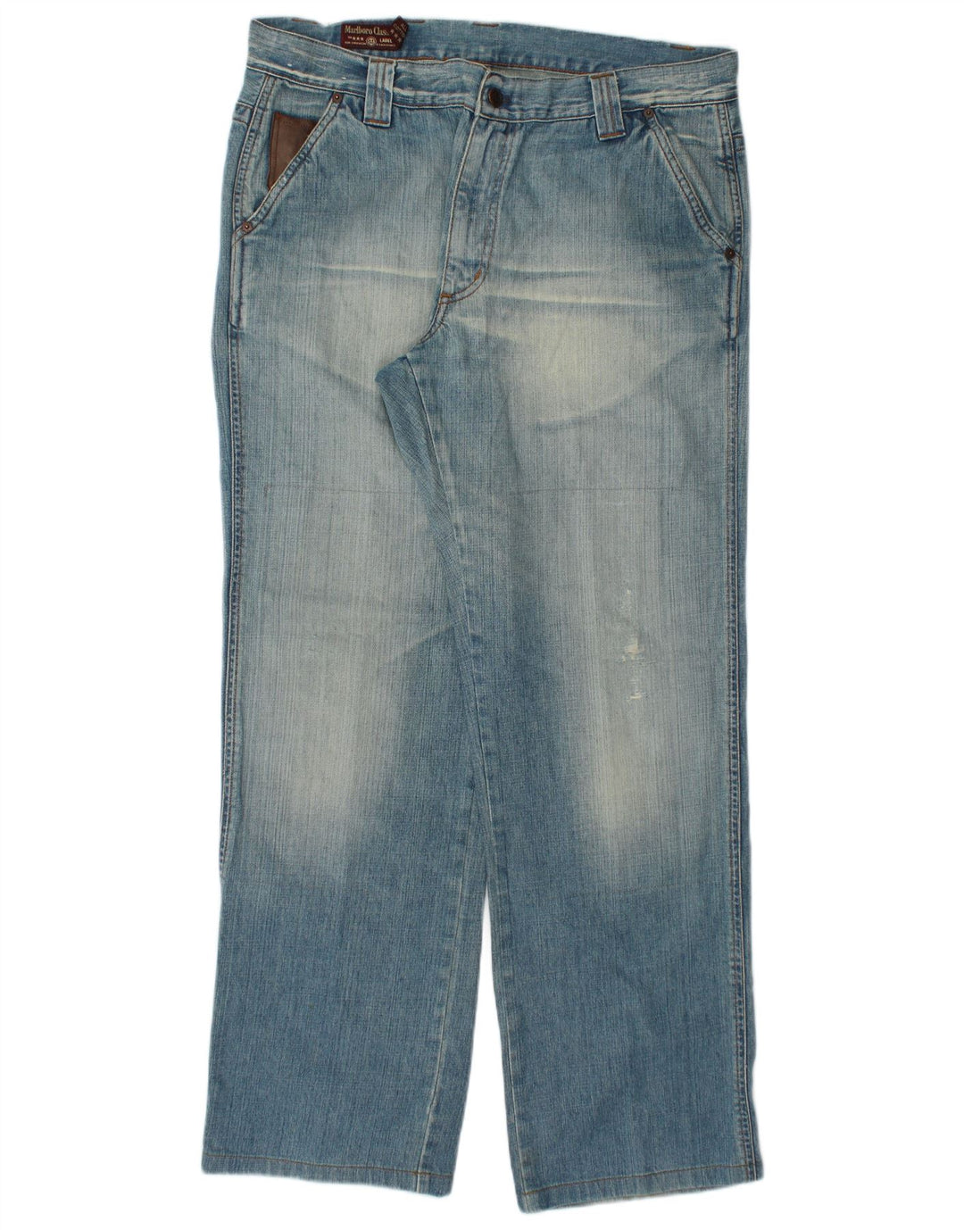 Marlboro Classics Mens Straight Jeans W38 L34 Plavi pamuk