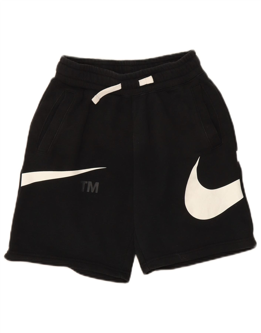 NIKE Boys Graphic Sport Shorts 10-11 Years Medium Black Pamuk
