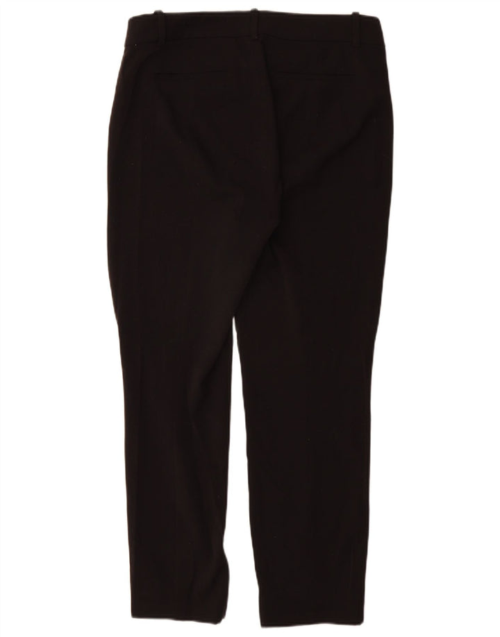 J. CREW Ženske uske chino hlače US 8 srednje W28 L27 crni poliester