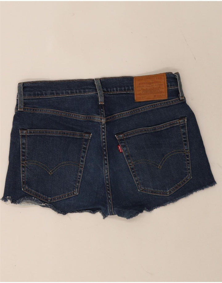 Levi's ženske kratke traper hlače 512 W32 srednje plavi pamuk