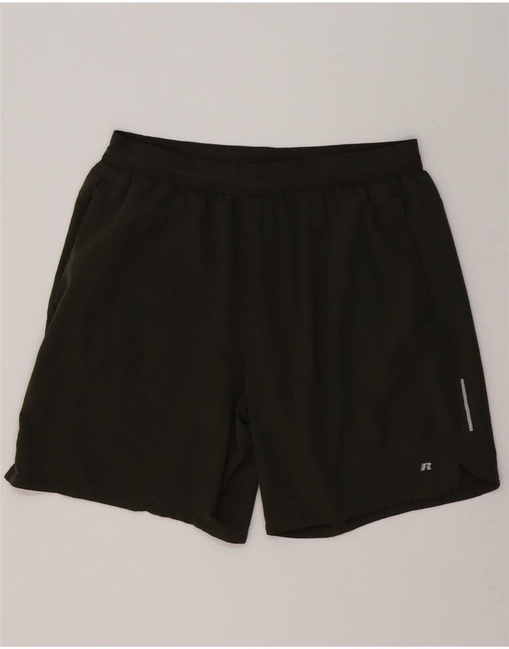 RUSSELL ATHLETIC Dri-Power sportske kratke hlače XL kaki poliester