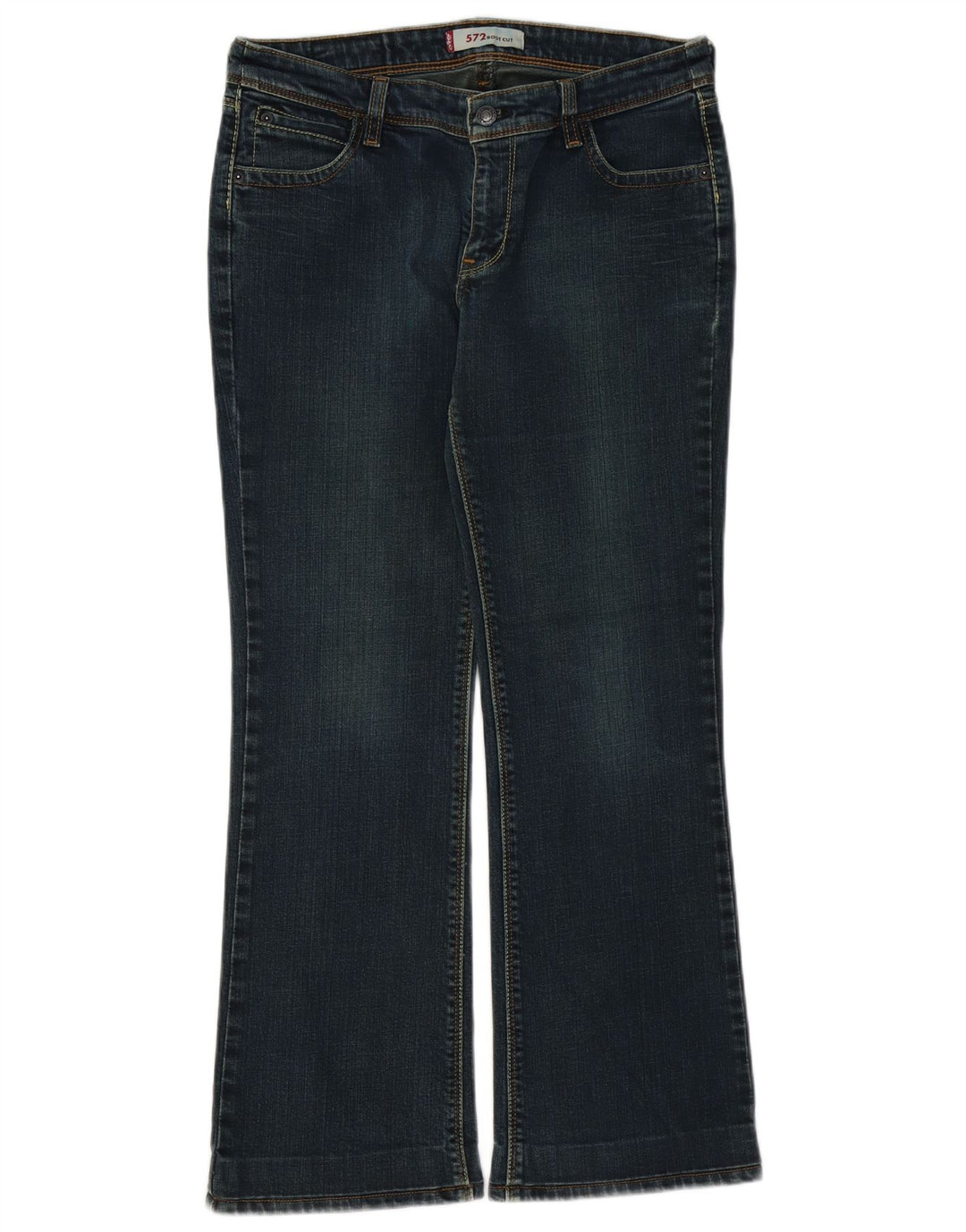 LEVI'S Ženske 572 Bootcut traperice W32 L29 Plavi pamuk