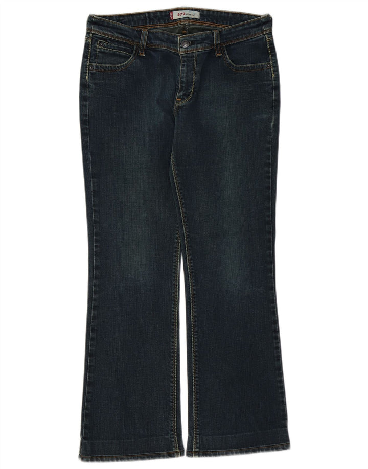LEVI'S Ženske 572 Bootcut traperice W32 L29 Plavi pamuk