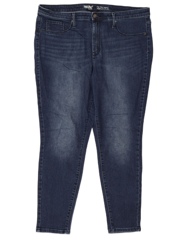 Mossimo ženske jegging traperice visokog struka US 18 2XL W40 L28 plavi pamuk