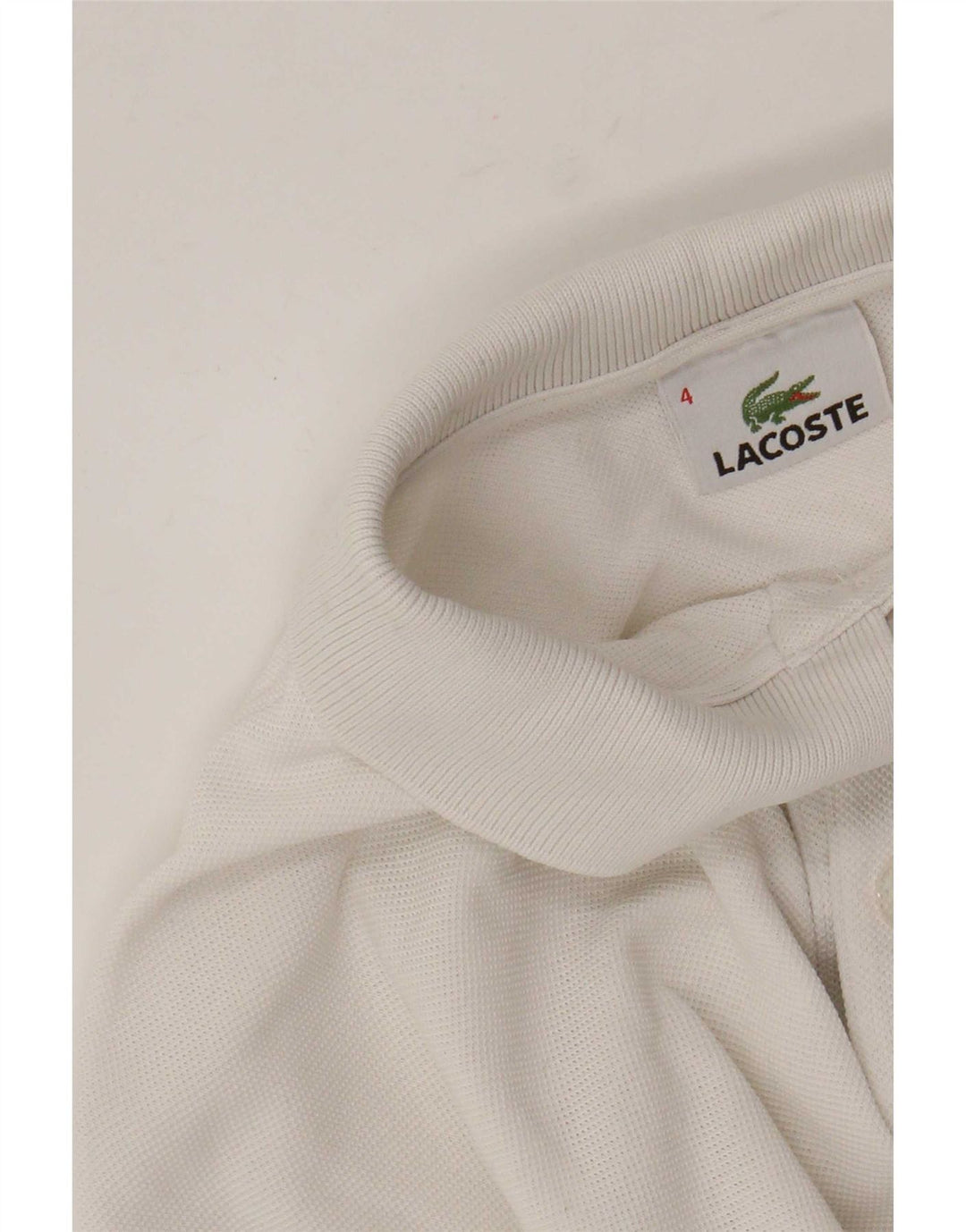 Lacoste muška polo majica dugih rukava, veličina 4, srednji bijeli pamuk