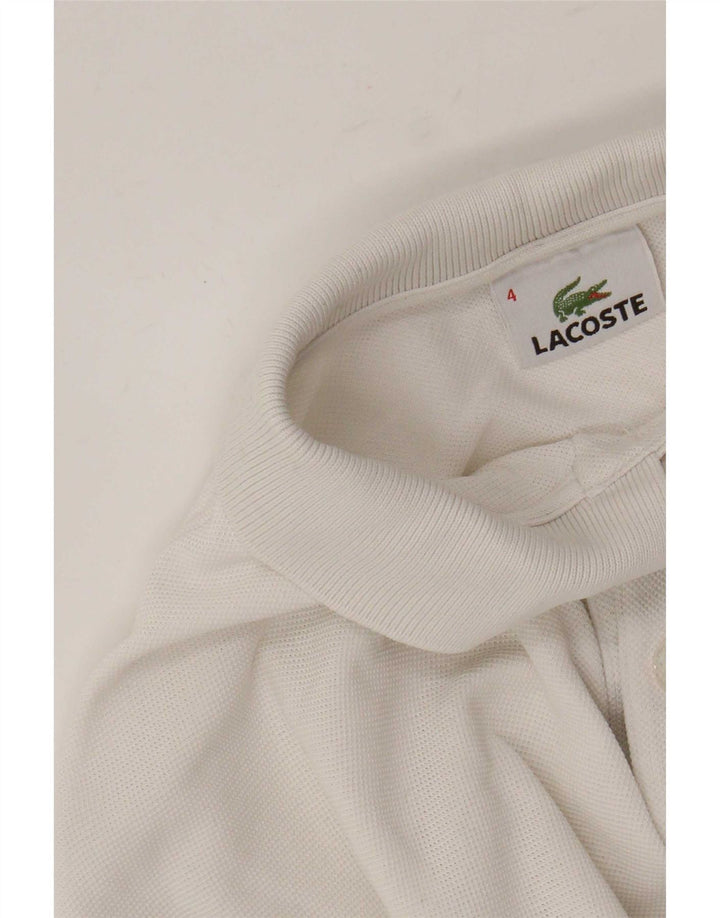 Lacoste muška polo majica dugih rukava, veličina 4, srednji bijeli pamuk
