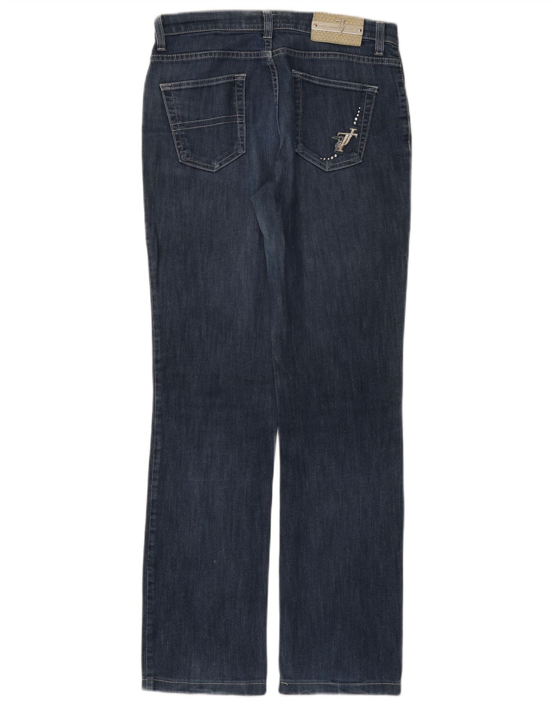 TRUSSARDI ženske ravne traperice W26 L30 plavi pamuk