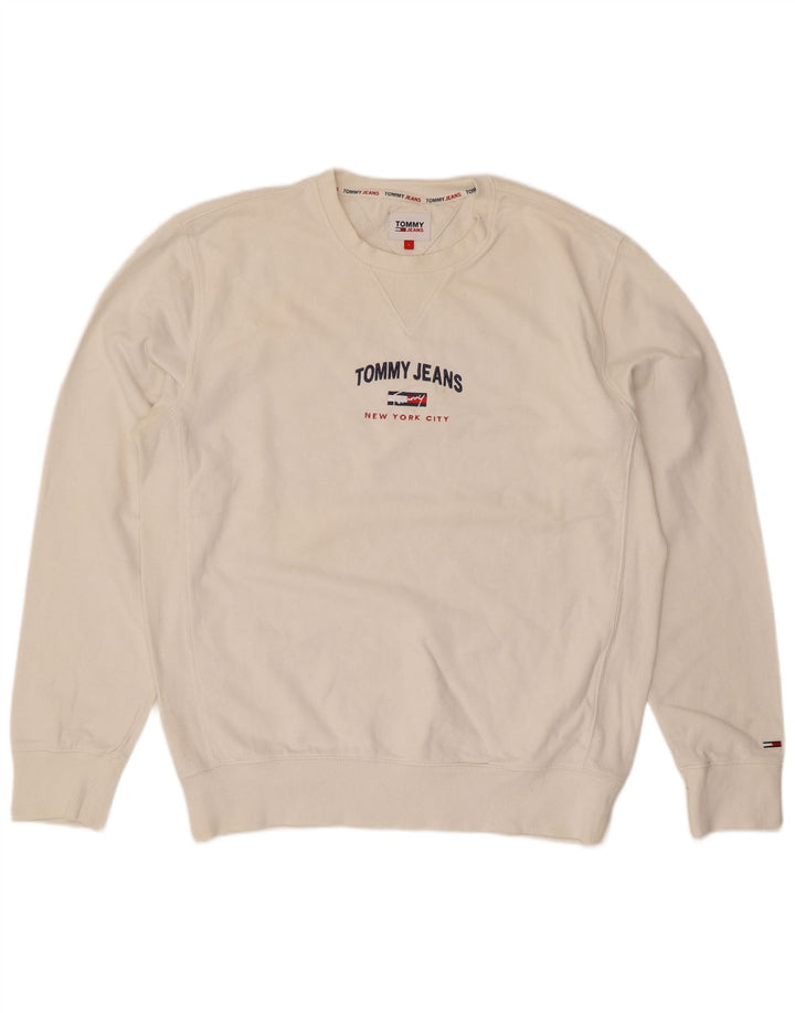Tommy Hilfiger Muški džemper regularnog kroja Graphic Veliki bijeli