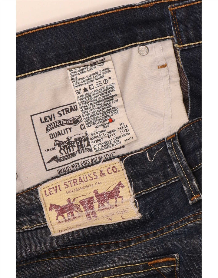 Levi's muške ravne traperice W34 L29 plavi pamuk