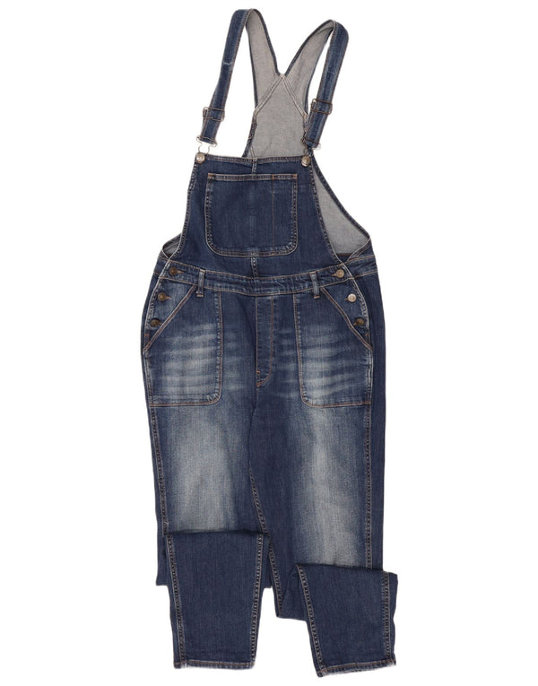 FAT FACE Ženske sužene traperice Dungaree UK 14 Large W34 L29 Plavi pamuk