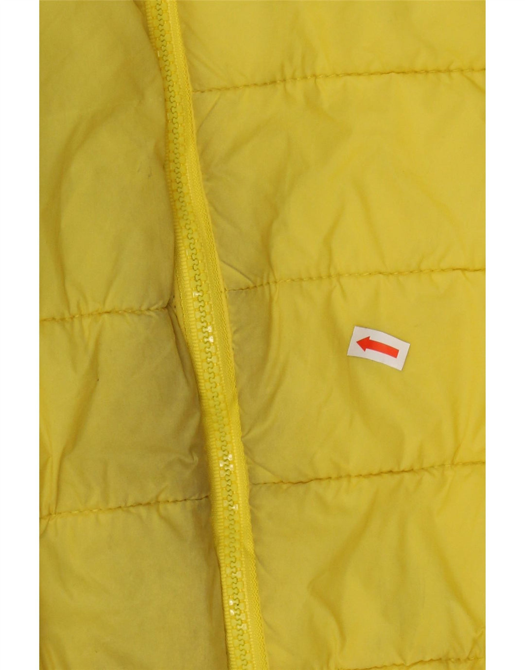 UMBRO Womens Hooded Padded Jacket UK 18 XL Yellow