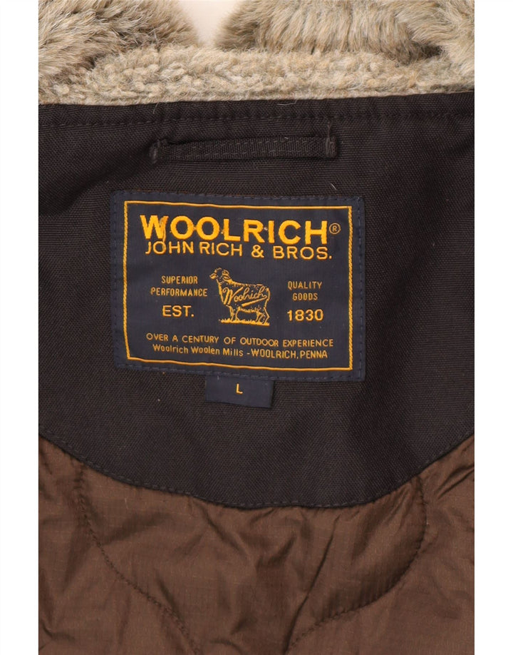 Woolrich muška vjetrovka s kapuljačom UK 40 velika crna