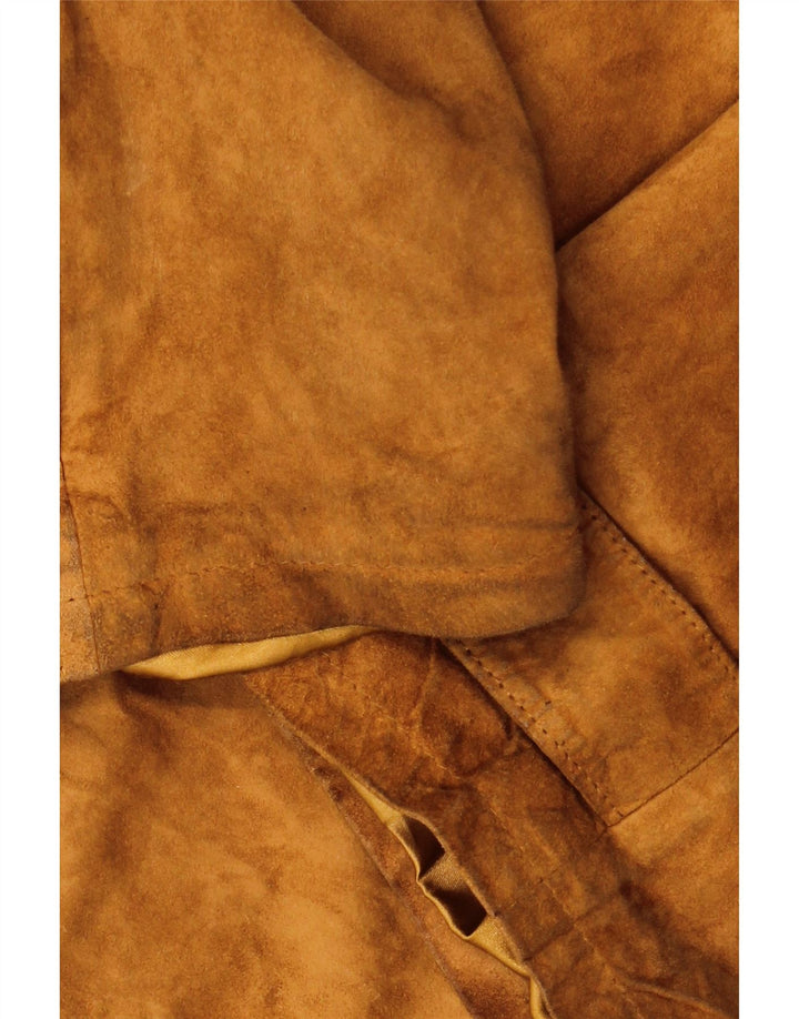 VINTAGE muška prevelika jakna od brušene kože IT 48 srednje smeđe kože