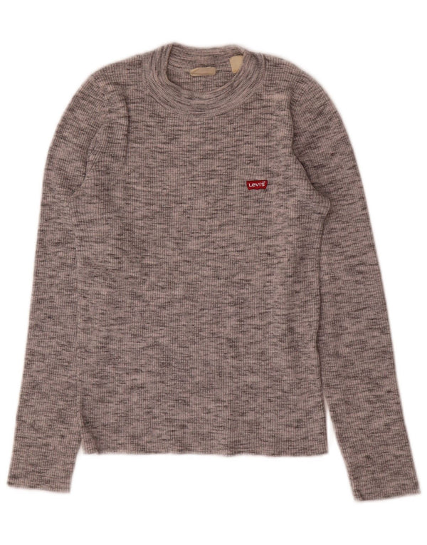Levi's ženski džemper s kornjačičastim ovratnikom UK 8 Small Grey Flected