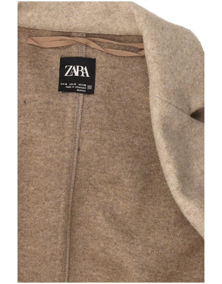 Zara ženska otvorena prevelika jakna UK 10 Mala bež