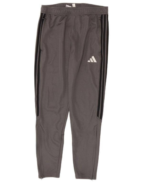 Adidas muške Aeroready hlače za trenirku srednje sive boje od poliestera