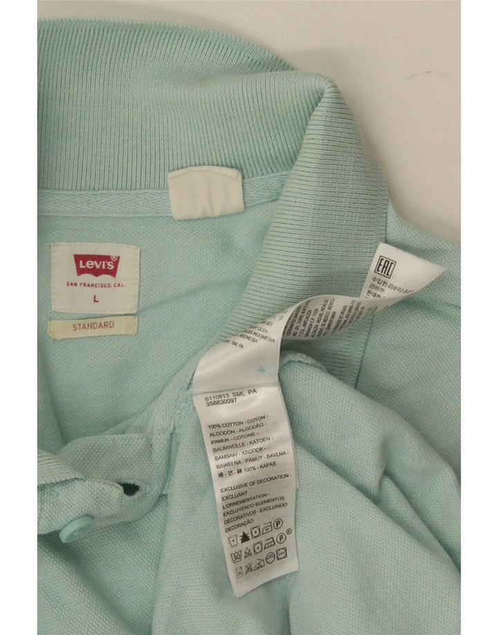 Levi's standardna muška polo majica velika tirkizna pamuk