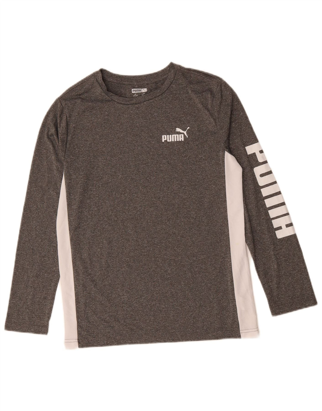 Puma Boys Graphic Top dugih rukava 14-15 godina Large Grey Colourblock