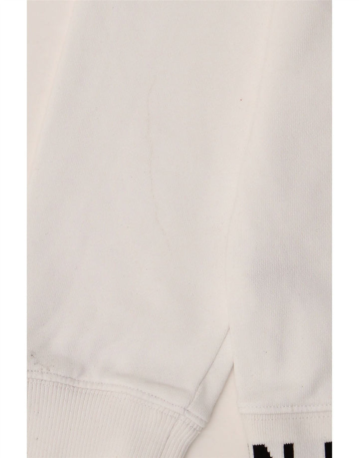 CALVIN KLEIN JEANS Mens Graphic Sweatshirt Jumper Small White Cotton Vintage Calvin Klein Jeans and Second-Hand Calvin Klein Jeans from Messina Hembry 