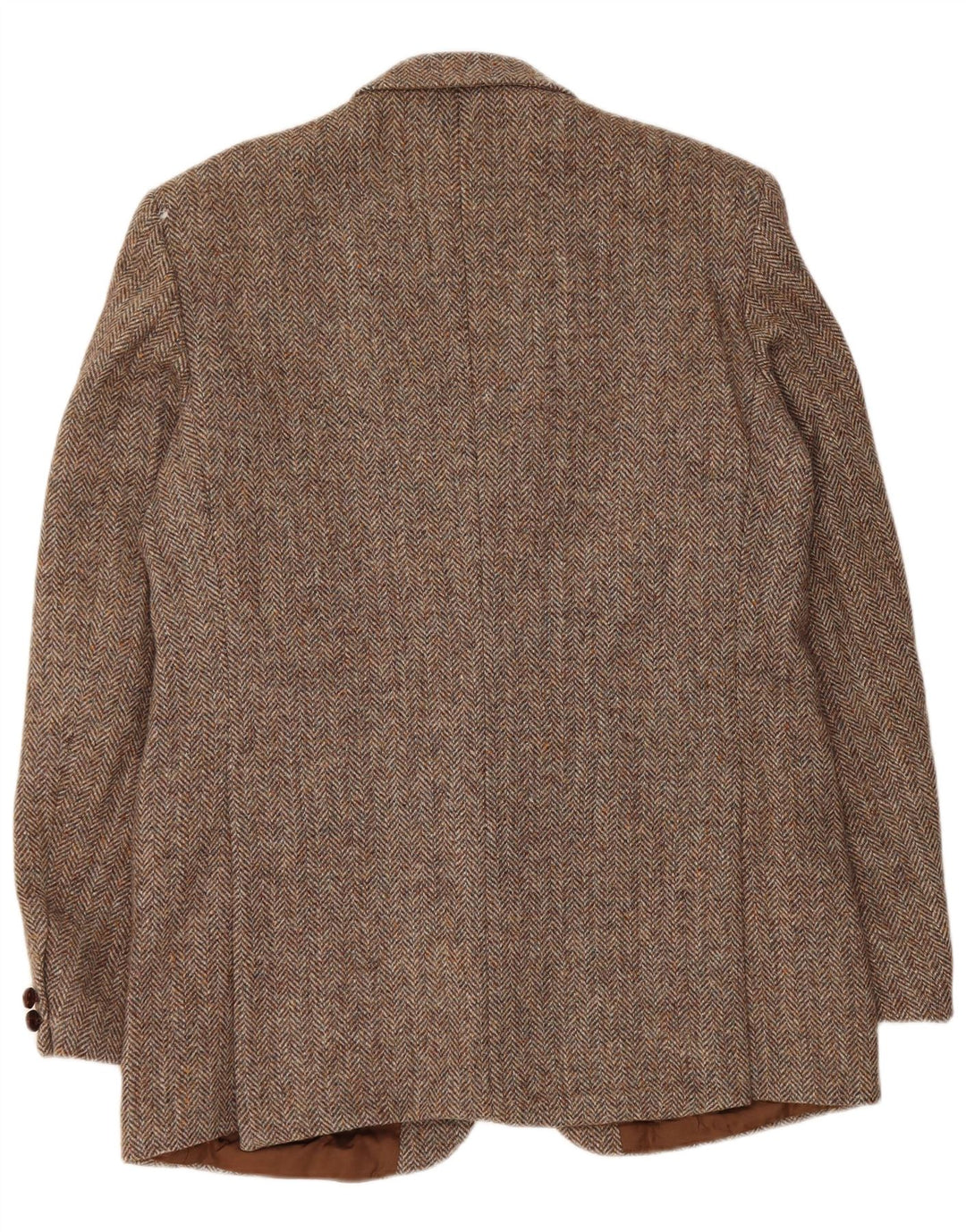 Harris Tweed Muški sako sa 2 gumba UK 42 XL Smeđa vuna riblja kost
