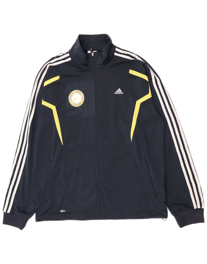 Adidas muška trenirka s grafičkim motivima, gornja jakna srednje tamnoplave boje