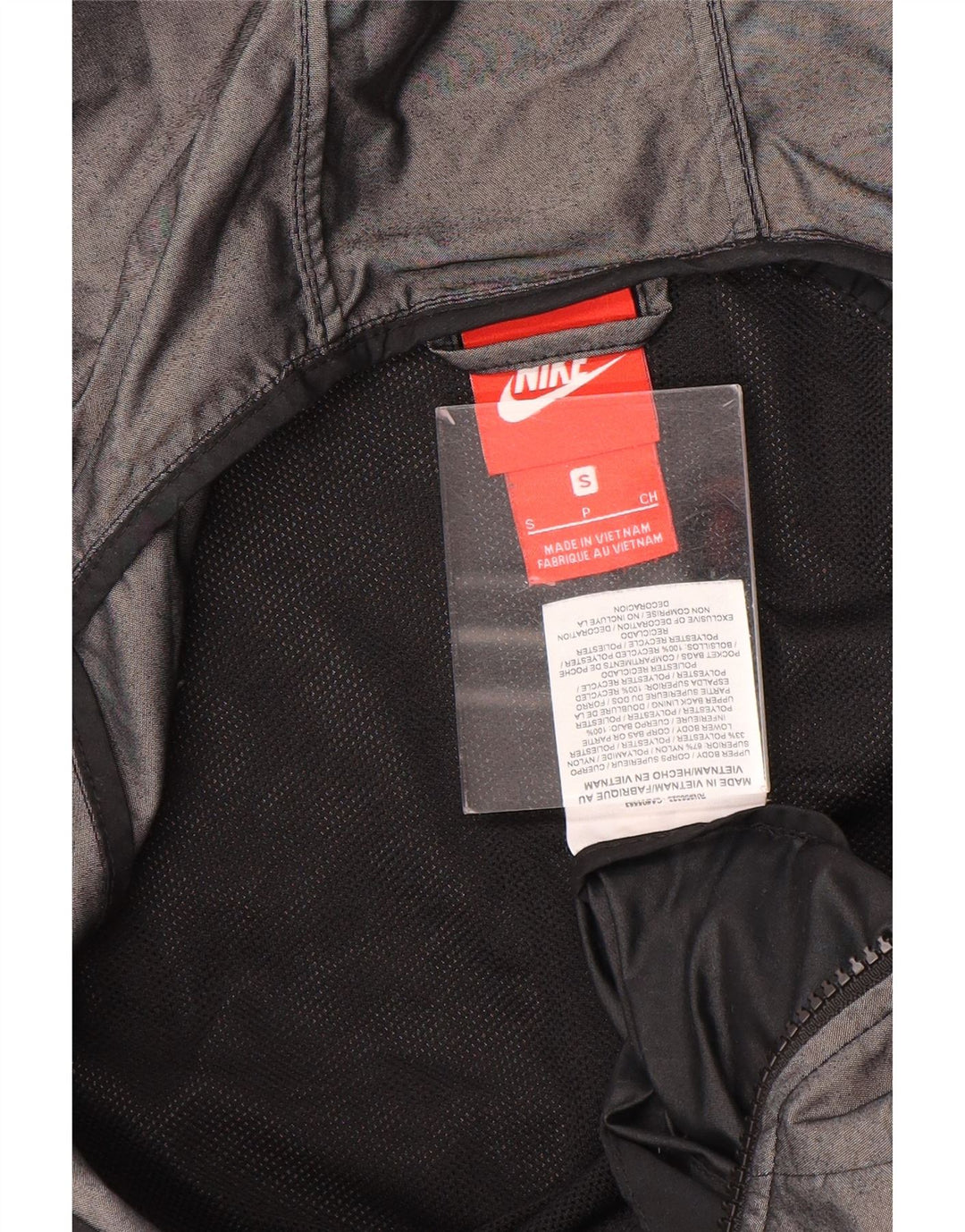 Nike ženska kišna jakna s kapuljačom UK 10 Mala siva najlonska boja