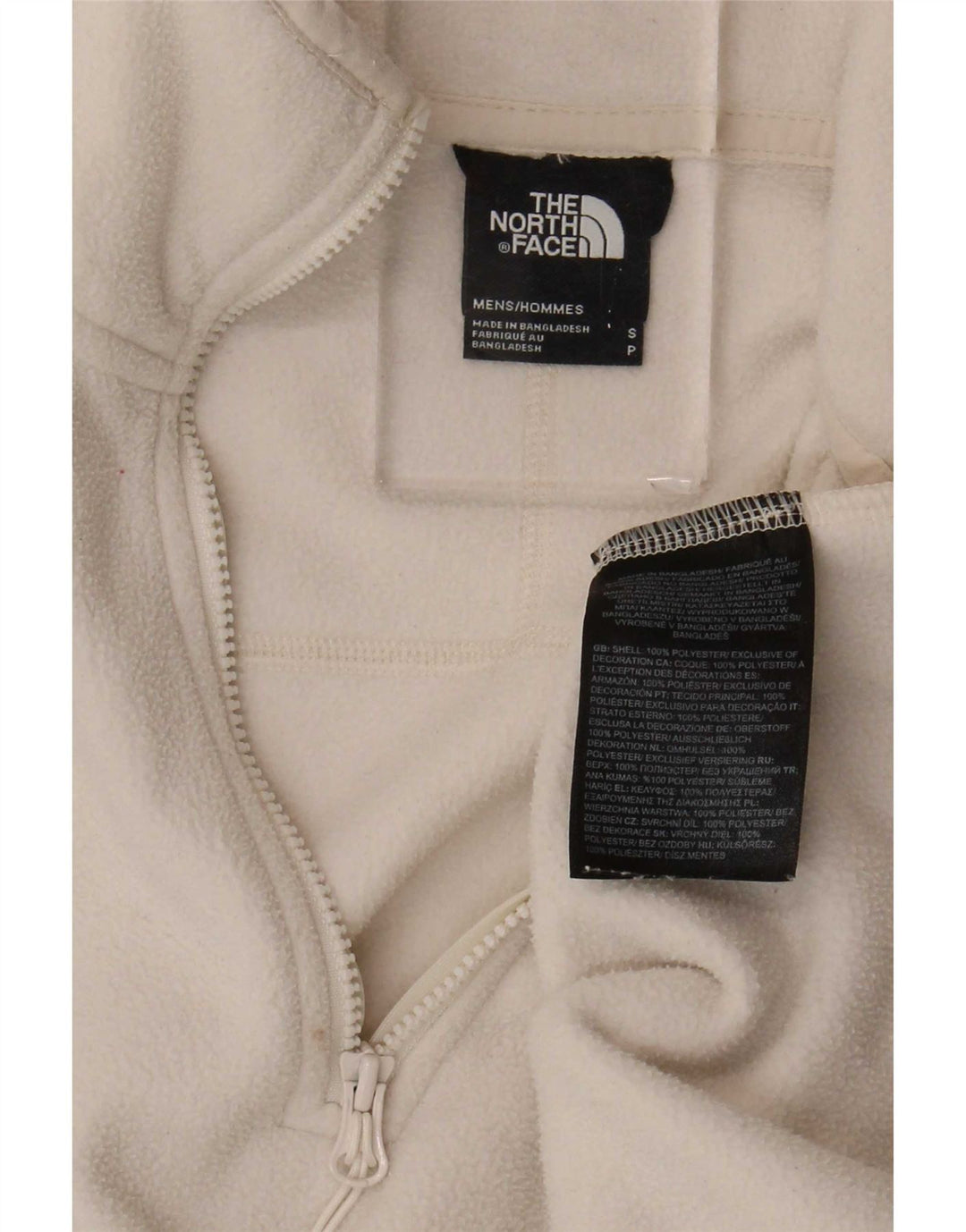 The North Face muški džemper od flisa s patentnim izrezom Mali bež poliester