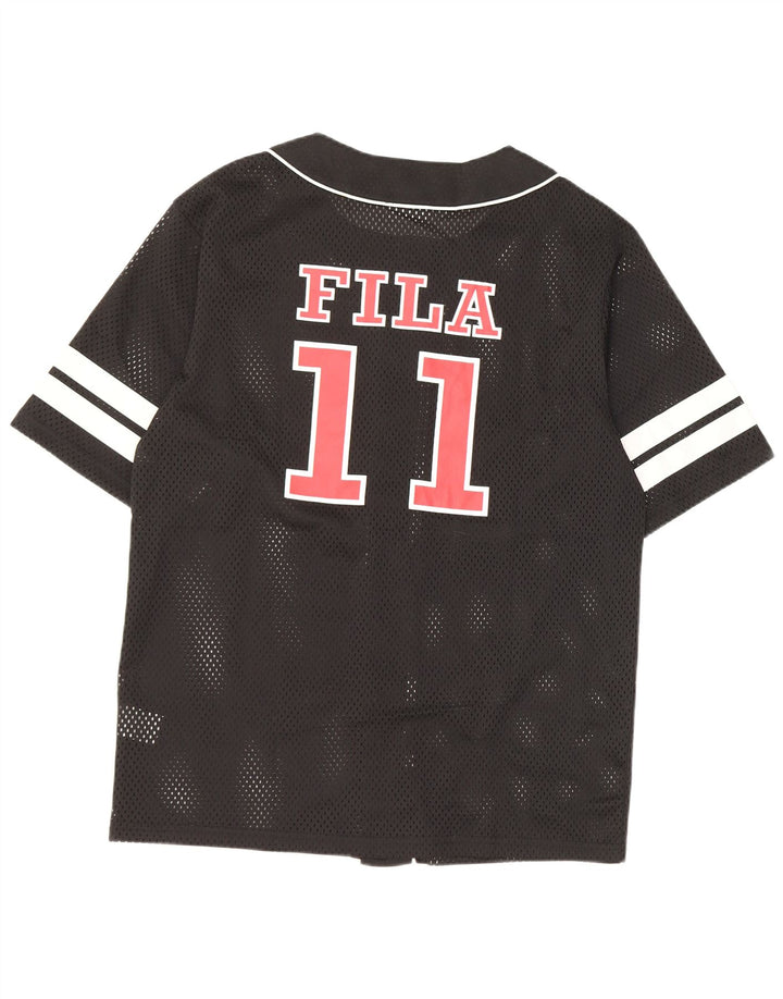 Fila muška majica s grafičkim motivima, mali crni poliester u boji