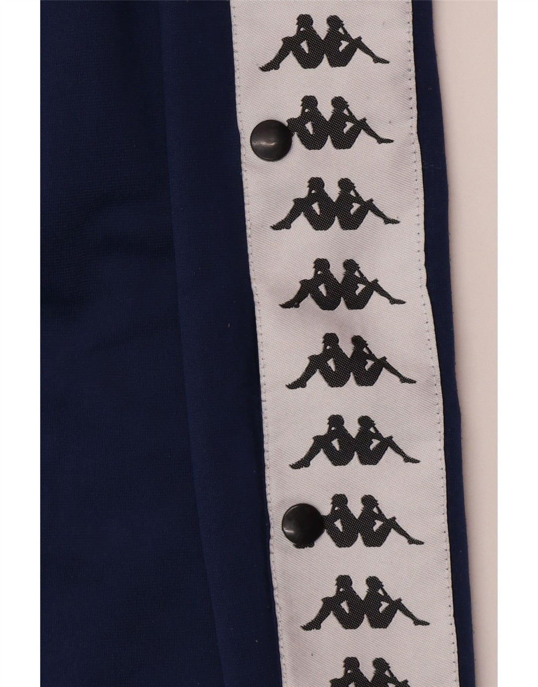 KAPPA muške grafičke hlače za trenirku 2XL tamnoplave poliesterske blokove