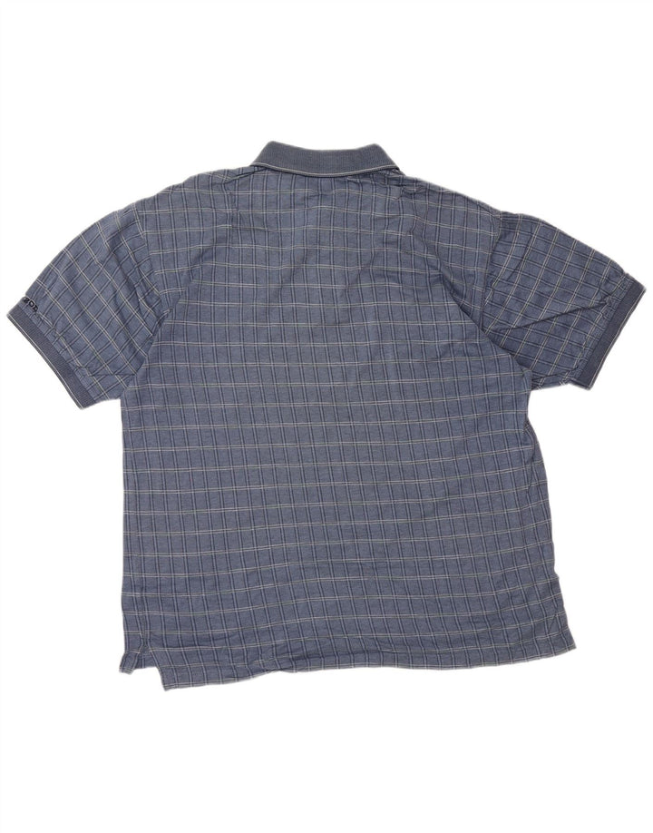IZOD muška polo majica veliki plavi karirani pamuk