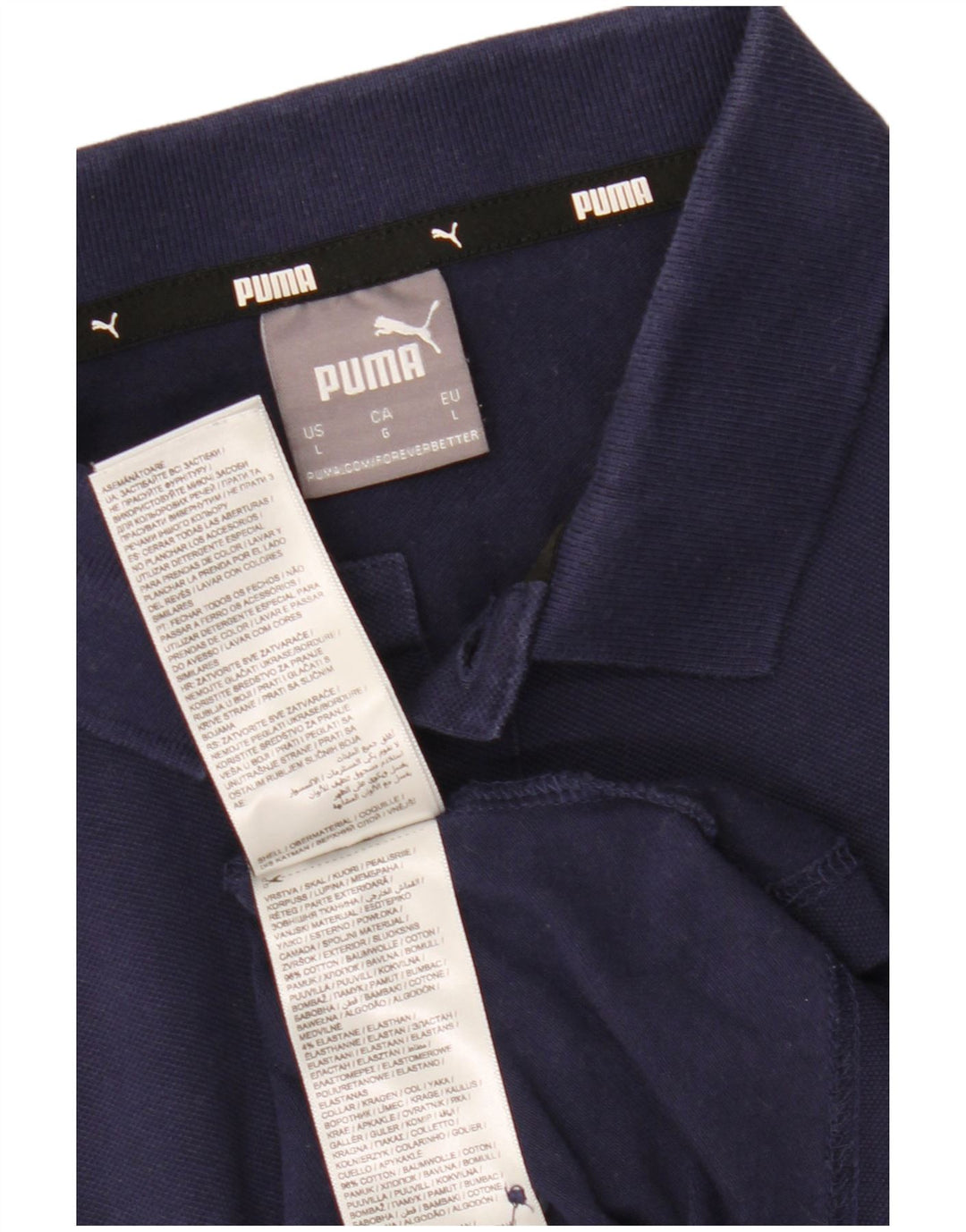 Puma muška polo majica Large Navy Blue Cotton
