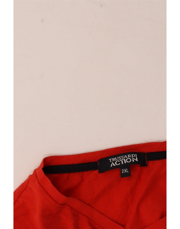Trussardi muška majica s grafičkim motivima 2XL crvena