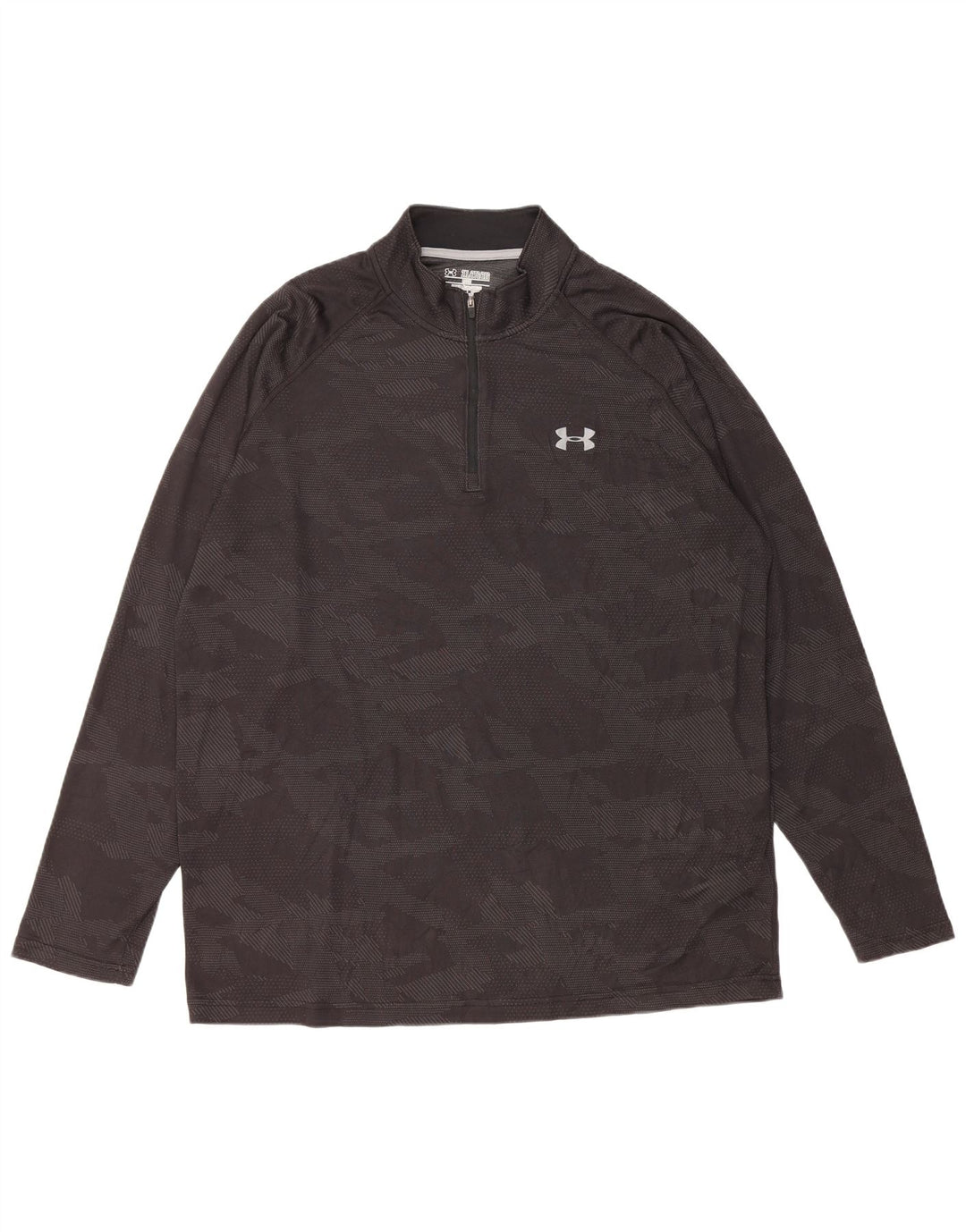 UNDER ARMOUR Top trenirke Heat Gear Pulover 2XL crna kamuflažna