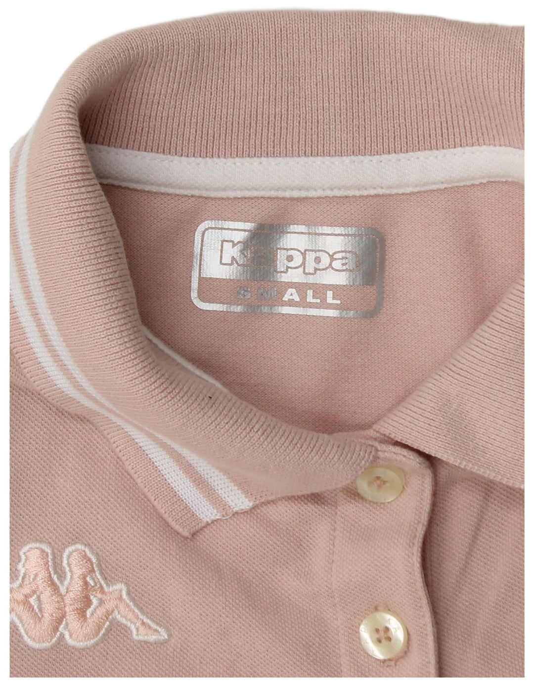 KAPPA Womens Polo Shirt UK 10 Small Pink