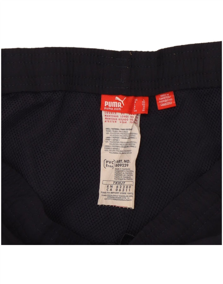 PUMA Hlače od trenirke za dječake 11-12 godina tamnoplave poliesterske