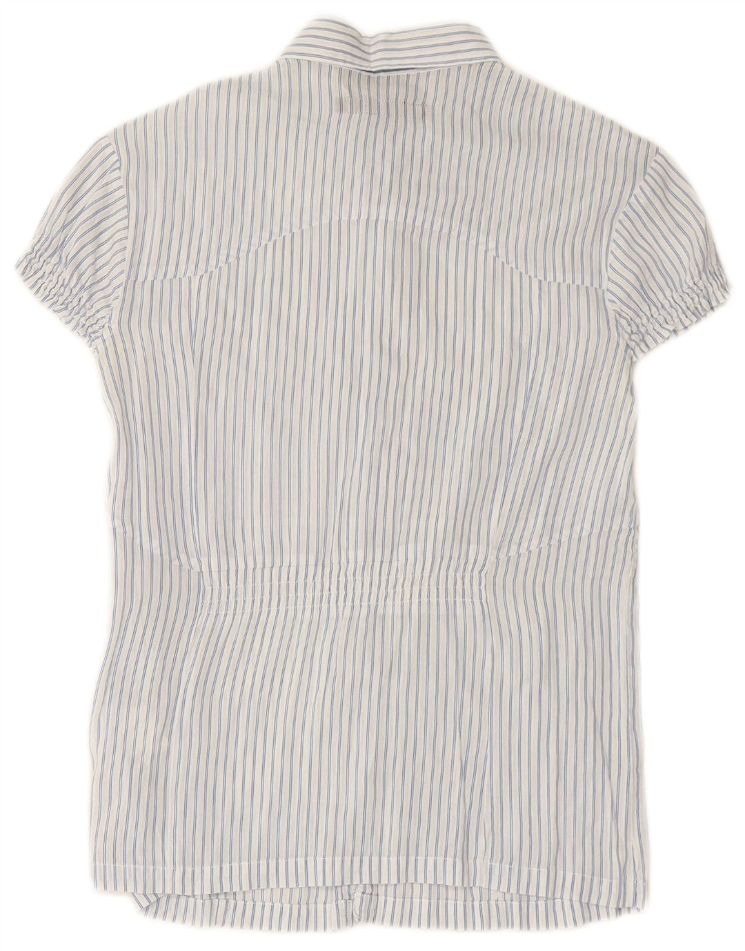 CALVIN KLEIN JEANS Ženska košulja kratkih rukava UK 12 srednje plave pruge