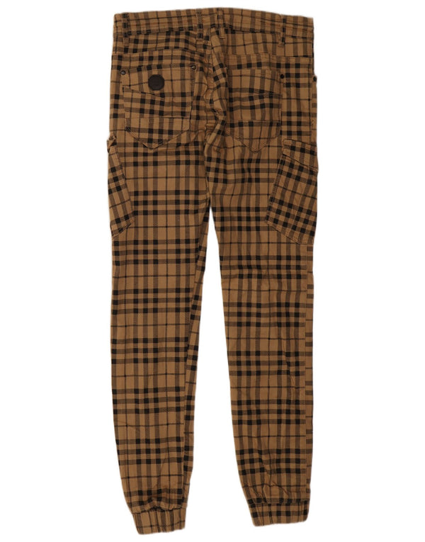 Project Mens Paris Cargo hlače Cargo Hlače W34 L32 Bež karirani pamuk