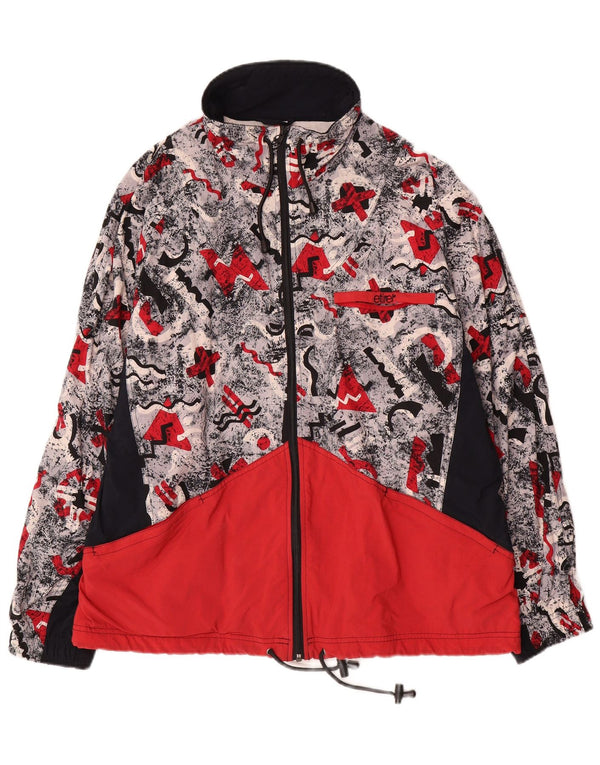 Etirel Mens Hooded Rain Jacket UK 42 XL Multicoloured Colourblock Polyamide